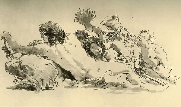 Nereids and Triton, c1753-1762, (1928). Artist: Giovanni Battista Tiepolo