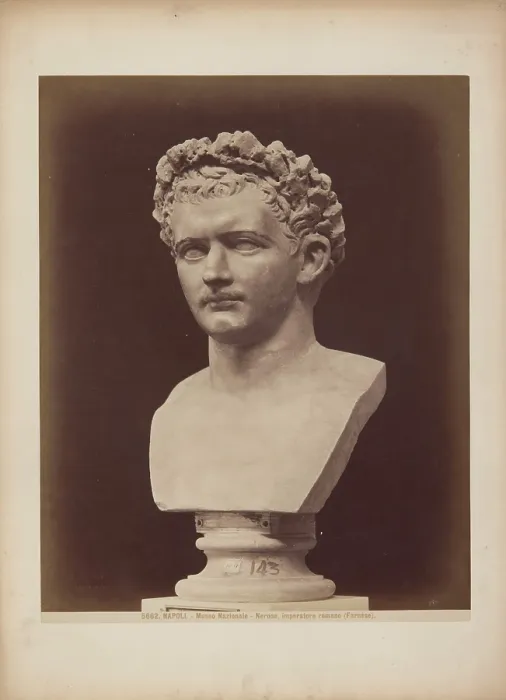 Framed Print : Nero (Lucius Domitius Ahenobarbus Nero), 1880s. Creator: Giacomo Brogi. Nero (Lucius Domitius Ahenobarbus Nero), 1880s. Creator: Giacomo Brogi Framed Print : Nero (Lucius Domitius Ahenobarbus Nero), 1880s. Creator: Giacomo Brogi. Nero (Lucius Domitius Ahenobarbus Nero), 1880s. Creator: Giacomo Brogi