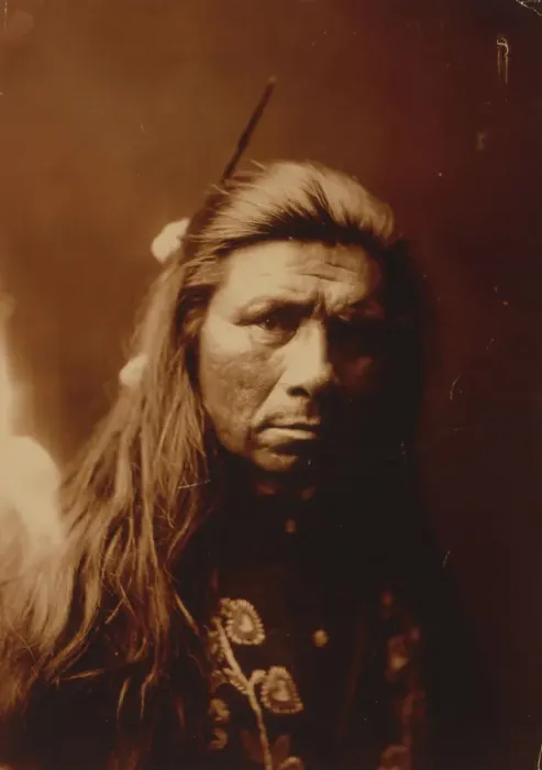 Framed Print : Nespilim man, c1904. Creator: Edward Sheriff Curtis Framed Print : Nespilim man, c1904. Creator: Edward Sheriff Curtis