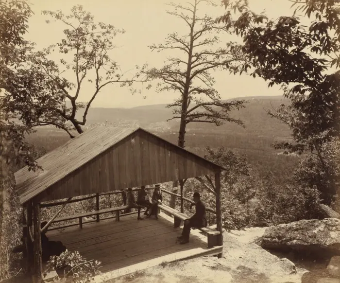 Framed Print : Nesquehoning Valley, From Packers Point, c. 1895. Creator: William H Rau Framed Print : Nesquehoning Valley, From Packers Point, c. 1895. Creator: William H Rau
