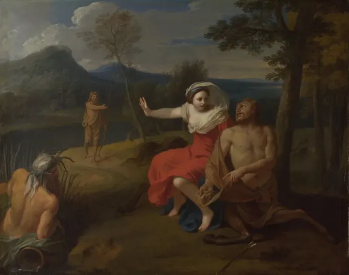Framed Print : Nessus and Dejanira, ca 1705. Artist: Boullogne, Louis de, the Younger (1654-1733) Framed Print : Nessus and Dejanira, ca 1705. Artist: Boullogne, Louis de, the Younger (1654-1733)