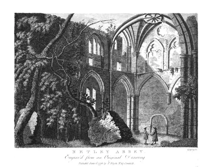 Framed Print : Netley Abbey, 1776. Artist: Richard Godfrey