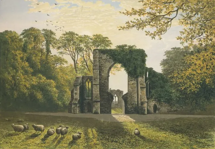 Framed Print : Netley Abbey, c1880, (1897). Artist: Alexander Francis Lydon Framed Print : Netley Abbey, c1880, (1897). Artist: Alexander Francis Lydon