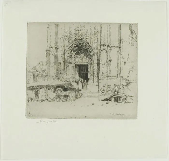 Framed Print : Neufchatel en Bray, 1905. Creator: Charles John Watson Framed Print : Neufchatel en Bray, 1905. Creator: Charles John Watson