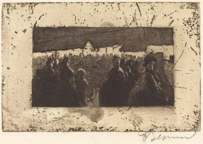 Framed Print : Neuilly Fair (La Foire de Neuilly), 1885. Creator: Paul Albert Besnard Framed Print : Neuilly Fair (La Foire de Neuilly), 1885. Creator: Paul Albert Besnard