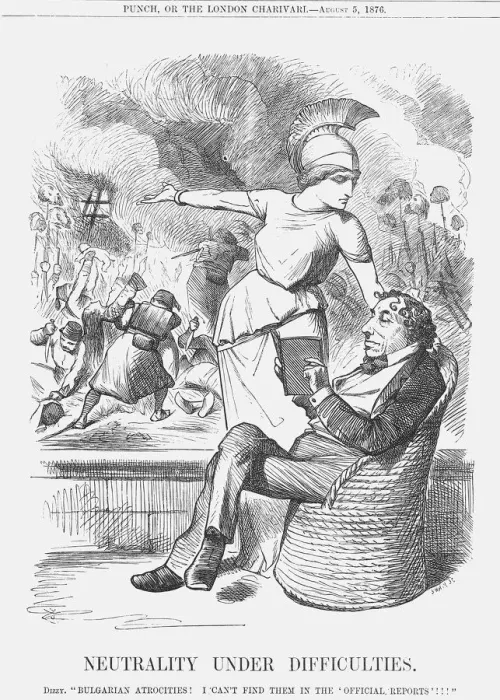 Framed Print : Neutrality Under Difficulties, 1876. Artist: Joseph Swain Framed Print : Neutrality Under Difficulties, 1876. Artist: Joseph Swain