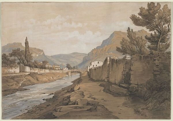 The Neuve River at the End of the Dardenne Valley, 1800s. Creator: Edouard Jean Marie Hostein