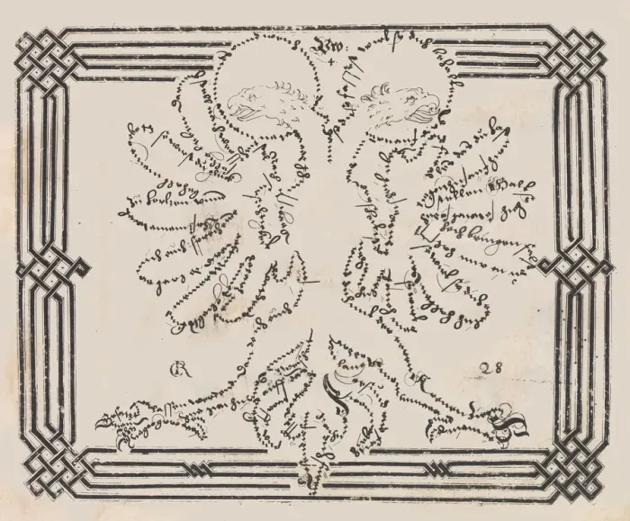 Framed Print : Neuw Zugerichte Schreibkunst (New [book of] Calligraphy), 1604. Creator: Caspar Rutlinger