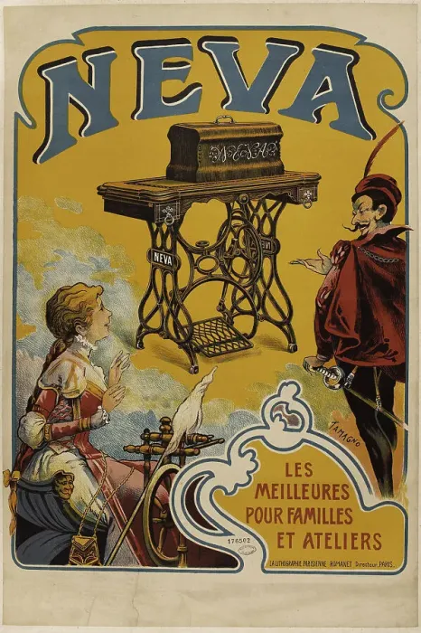 Framed Print : Neva. Les meilleures pour familles et ateliers, c. 1890. Creator: Tamagno, Nicolas (1862-1933) Framed Print : Neva. Les meilleures pour familles et ateliers, c. 1890. Creator: Tamagno, Nicolas (1862-1933)