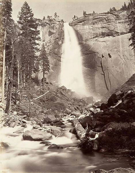 Nevada Fall, 700 feet, Yosemite, ca. 1872, printed ca. 1876