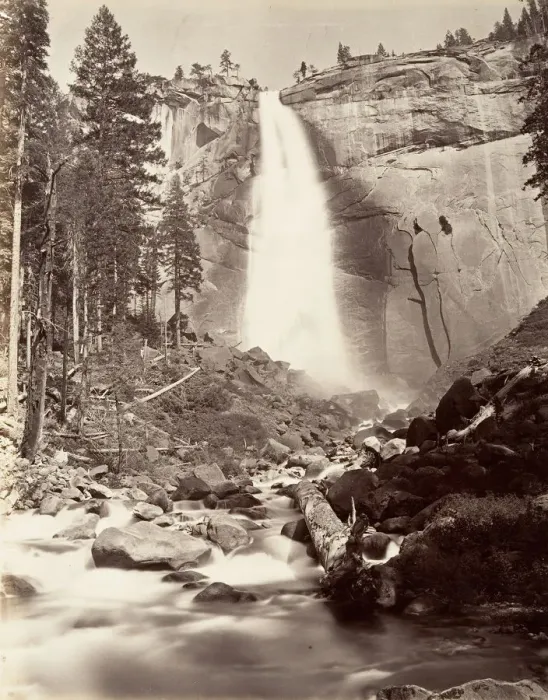 Framed Print : Nevada Fall, 700 feet, Yosemite, ca. 1872, printed ca. 1876 Framed Print : Nevada Fall, 700 feet, Yosemite, ca. 1872, printed ca. 1876