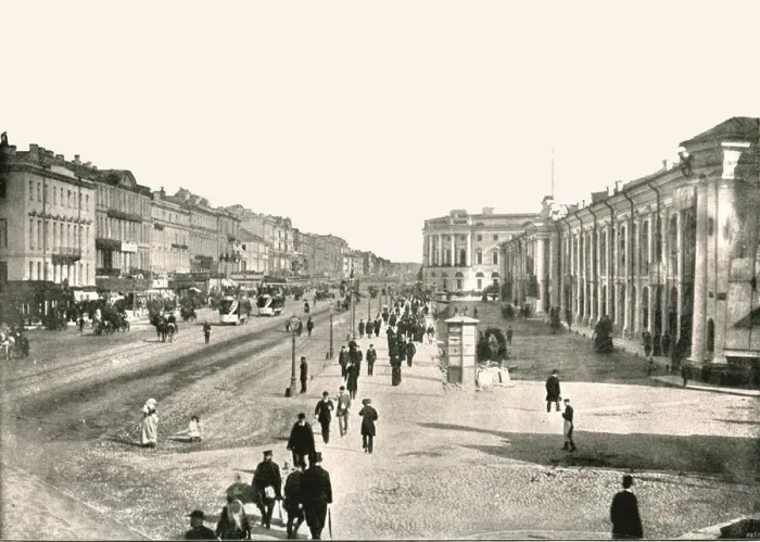 Framed Print : The Nevski Prospect, St Petersburg, Russia, 1895. Creator: Unknown Framed Print : The Nevski Prospect, St Petersburg, Russia, 1895. Creator: Unknown