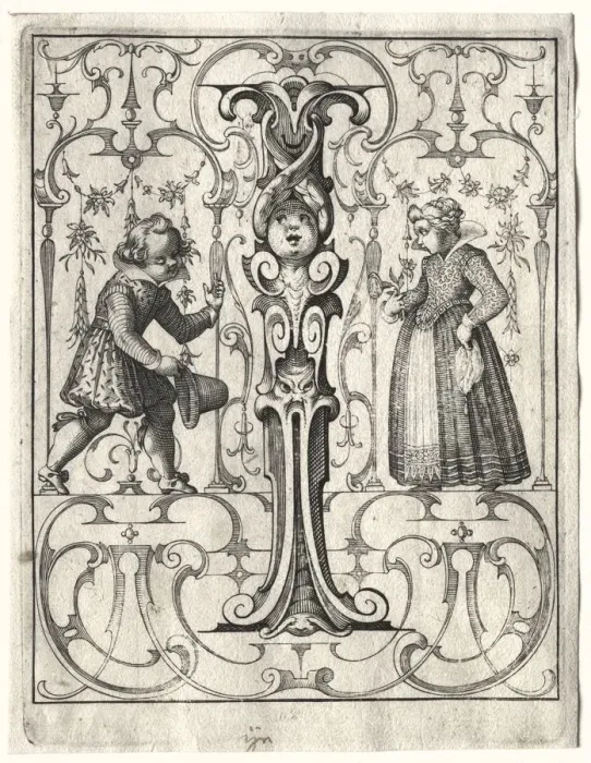 Framed Print : New ABC Booklet: I, 1627. Creator: Lucas Kilian (German, 1579-1637) Framed Print : New ABC Booklet: I, 1627. Creator: Lucas Kilian (German, 1579-1637)