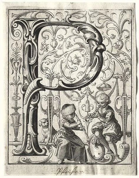 New ABC Booklet: P, 1627. Creator: Lucas Kilian (German, 1579-1637)