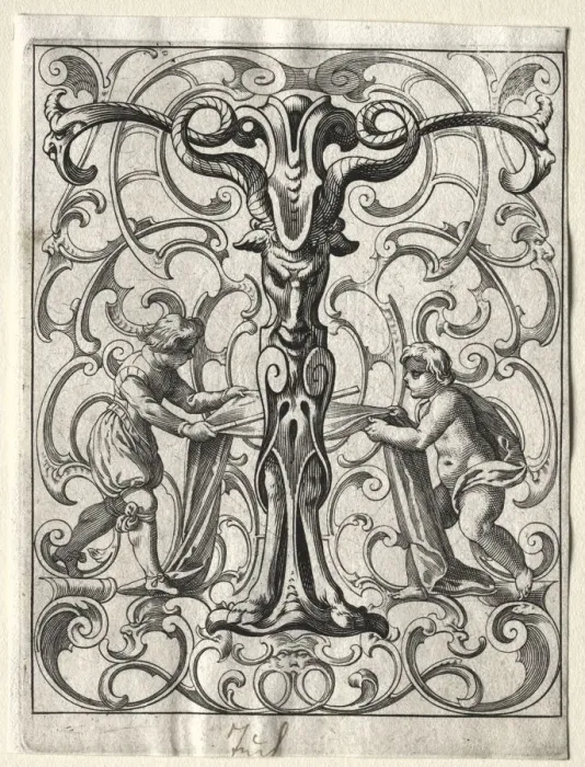 Framed Print : New ABC Booklet: T, 1627. Creator: Lucas Kilian (German, 1579-1637) Framed Print : New ABC Booklet: T, 1627. Creator: Lucas Kilian (German, 1579-1637)