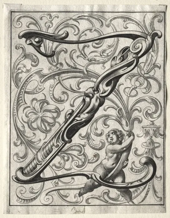 Framed Print : New ABC Booklet: Z, 1627. Creator: Lucas Kilian (German, 1579-1637) Framed Print : New ABC Booklet: Z, 1627. Creator: Lucas Kilian (German, 1579-1637)