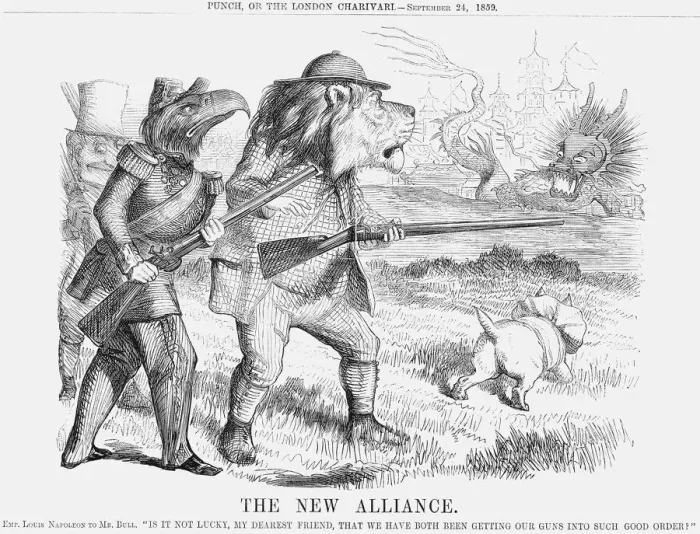 Framed Print : The New Alliance, 1859 Framed Print : The New Alliance, 1859