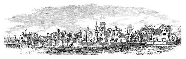 New Almshouses at Watford erected by the Salters' Company of London, 1864. Creator: Unknown