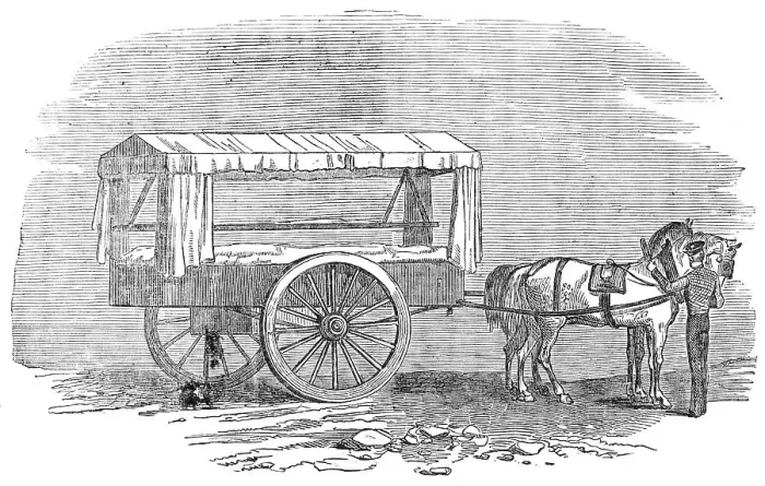 Framed Print : New Ambulance with the Army in the East, 1854. Creator: Unknown Framed Print : New Ambulance with the Army in the East, 1854. Creator: Unknown