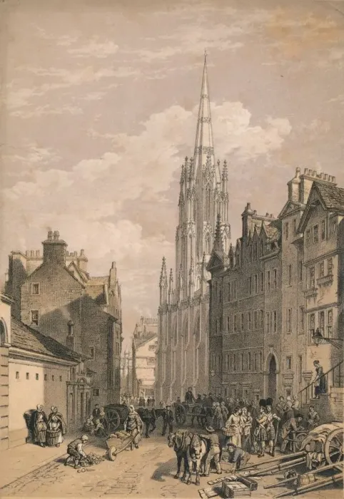 Framed Print : New Assembly Hall, Edinburgh, c1875. Artist: Thomas Picken Framed Print : New Assembly Hall, Edinburgh, c1875. Artist: Thomas Picken