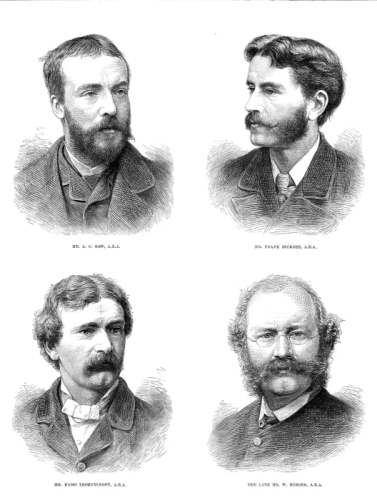 Framed Print : New Associates of the Royal Academy, 1881. Creator: Unknown Framed Print : New Associates of the Royal Academy, 1881. Creator: Unknown