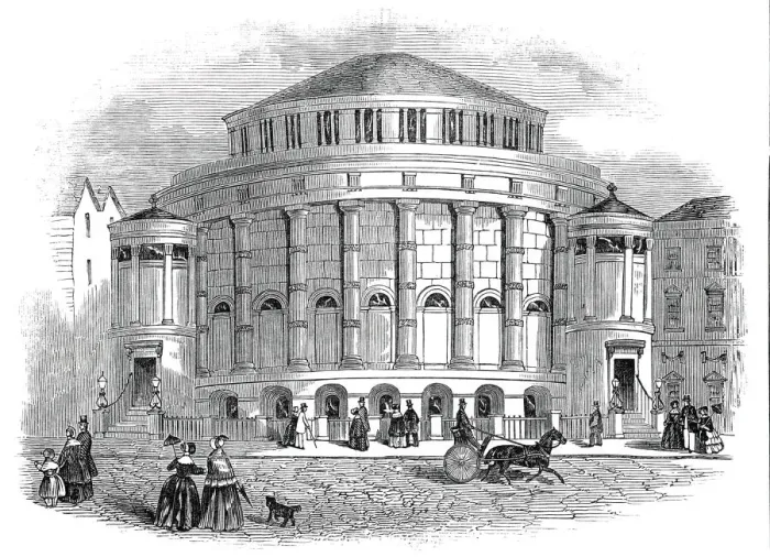 Framed Print : New Baptist Chapel, Leicester, 1845. Creator: Unknown Framed Print : New Baptist Chapel, Leicester, 1845. Creator: Unknown