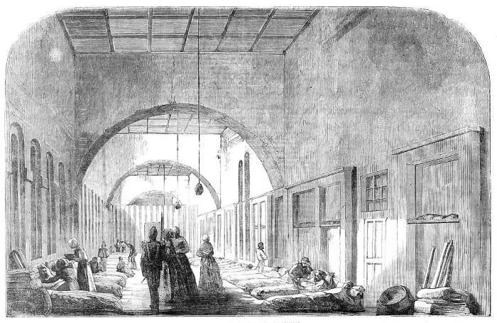 Framed Print : The New Barrack-Hospital, at Scutari, 1854. Creator: Unknown