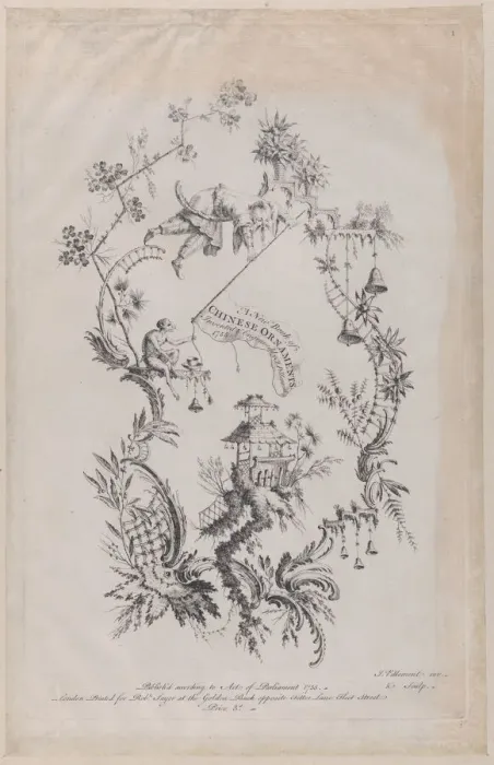 Framed Print : A New Book of Chinese Ornaments. Invented & Engraved by J. Pillement, 1755 Framed Print : A New Book of Chinese Ornaments. Invented & Engraved by J. Pillement, 1755