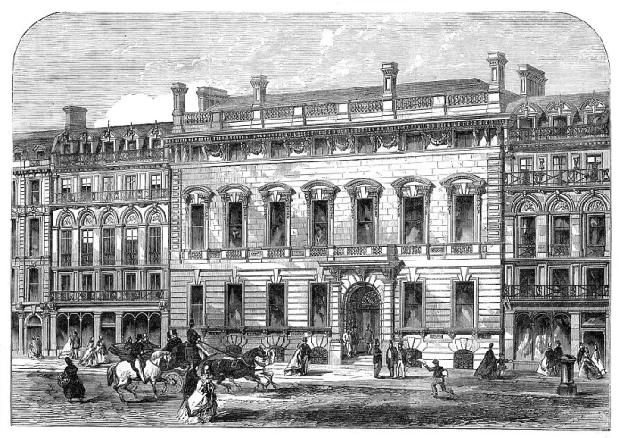 Framed Print : New building of the Garrick Club, King-Street, Covent-Garden, 1864. Creator: Unknown Framed Print : New building of the Garrick Club, King-Street, Covent-Garden, 1864. Creator: Unknown