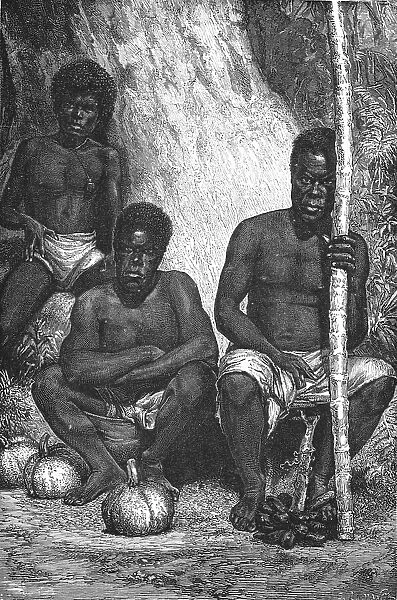 New Caledonian Fruit-sellers; Some Account of New Caledonia, 1875. Creator: Unknown