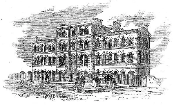 The new cancer hospital at Brompton, 1862. Creator: Unknown