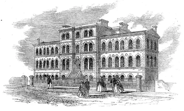 Framed Print : The new cancer hospital at Brompton, 1862. Creator: Unknown Framed Print : The new cancer hospital at Brompton, 1862. Creator: Unknown