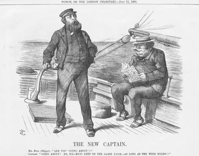 Framed Print : The New Captain, 1885. Artist: Joseph Swain Framed Print : The New Captain, 1885. Artist: Joseph Swain