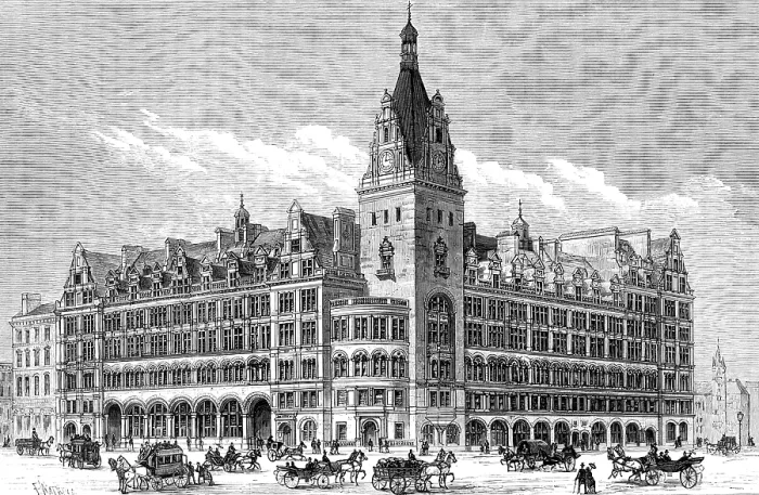 Framed Print : The new Central Station Hotel, Glasgow, 1883. Creator: Unknown Framed Print : The new Central Station Hotel, Glasgow, 1883. Creator: Unknown