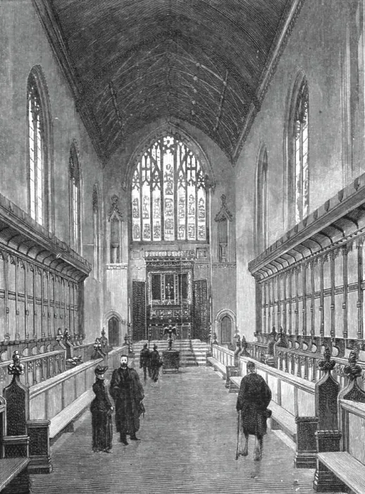 Framed Print : The New Chapel, Queens College, Cambridge, 1891. Creator: Unknown Framed Print : The New Chapel, Queens College, Cambridge, 1891. Creator: Unknown