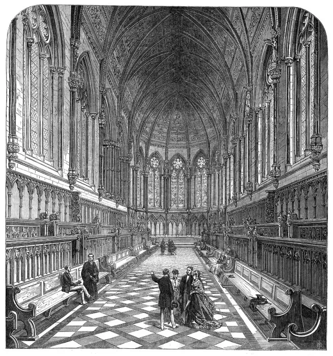 Framed Print : The New Chapel of St. John's College, Cambridge, 1869. Creator: Unknown Framed Print : The New Chapel of St. John's College, Cambridge, 1869. Creator: Unknown