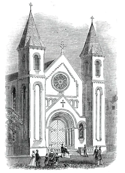 Framed Print : New Church, Argyle-Square, 1844. Creator: Unknown Framed Print : New Church, Argyle-Square, 1844. Creator: Unknown