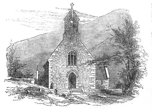 New Church, built by Sir Benjamin Hall, at Abercarn, South Wales, 1854. Creator: Unknown