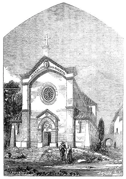 New Church of Il Santissimo Redentore, at Rome, (exterior), 1856. Creator: J. & A.W.. New Church of Il Santissimo Redentore, at Rome, (exterior), 1856. Creator: J. & A.W