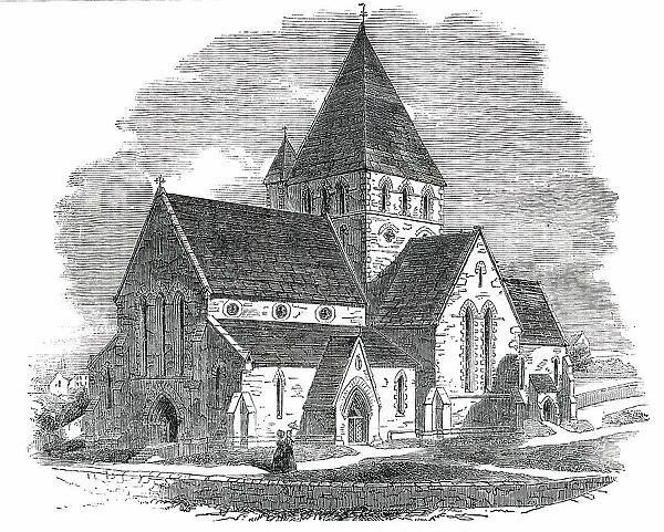 New Church of St. Ann, in the Isle of Alderney, 1850. Creator: Unknown