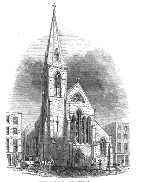 Framed Print : New Church, St. Giles s, 1844. Creator: Unknown Framed Print : New Church, St. Giles s, 1844. Creator: Unknown