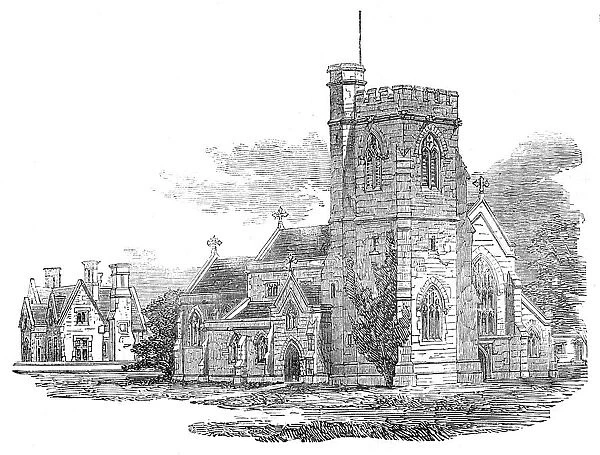 New Church of St. John the Baptist, Isleworth, 1857. Creator: Unknown