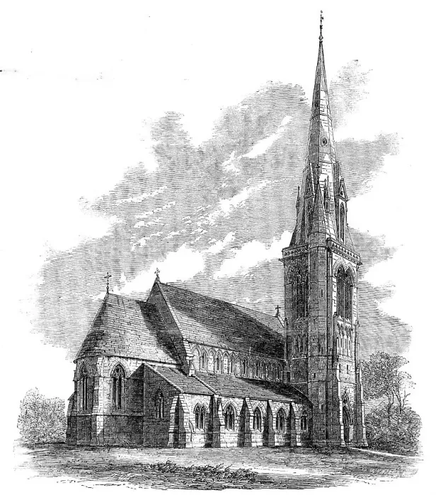 Framed Print : New Church of St. Matthias, on Richmond-Hill, 1858. Creator: Unknown Framed Print : New Church of St. Matthias, on Richmond-Hill, 1858. Creator: Unknown