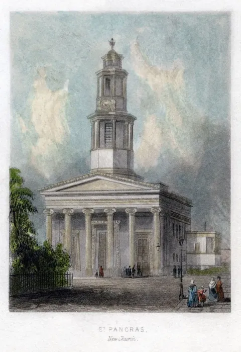 Framed Print : New church, St Pancras, London Framed Print : New church, St Pancras, London