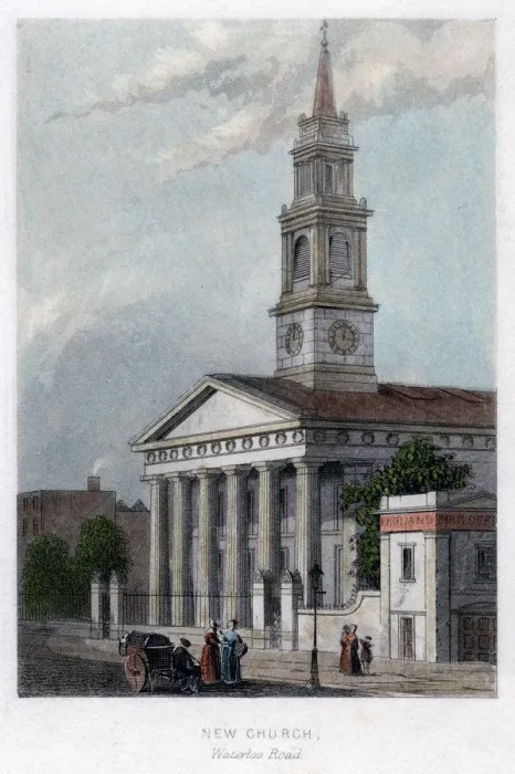 Framed Print : New church, Waterloo Road, London