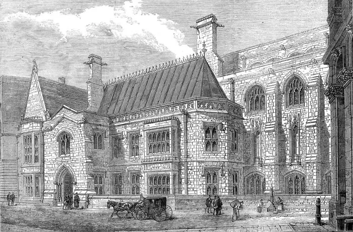 Framed Print : The new City Corporation Library, Guildhall, 1872. Creator: Unknown Framed Print : The new City Corporation Library, Guildhall, 1872. Creator: Unknown