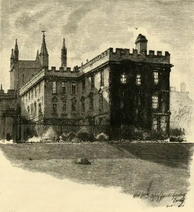 Framed Print : New College, from the Gardens, 1898. Creator: Unknown Framed Print : New College, from the Gardens, 1898. Creator: Unknown