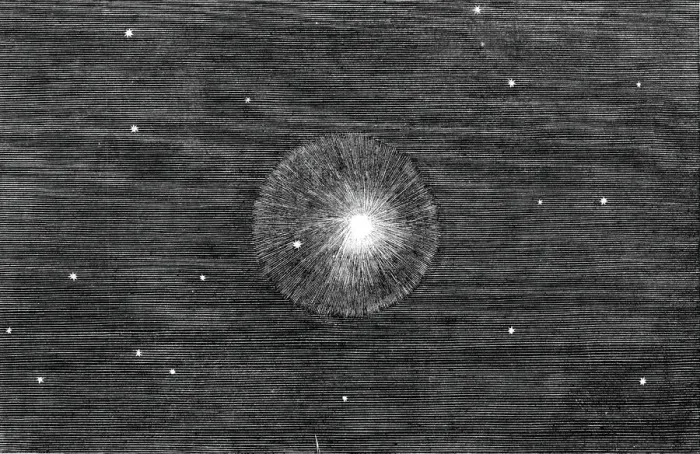 Framed Print : The New Comet, drawn at the Royal Observatory, Greenwich, 1844. Creator: Unknown Framed Print : The New Comet, drawn at the Royal Observatory, Greenwich, 1844. Creator: Unknown