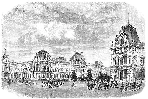 New Court of the Louvre, Paris, 1856. Creator: Unknown
