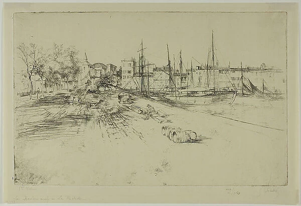 The New Dock at la Rochelle, 1904. Creator: Gustave Leheutre